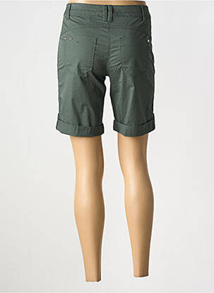 Bermuda tissage popeline taille normale vert STREET ONE femme