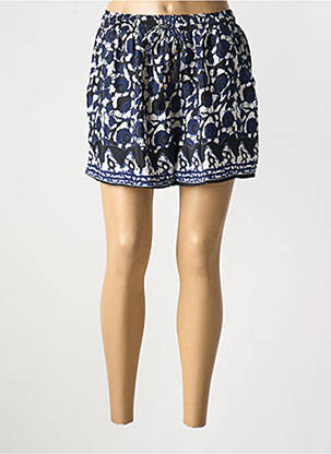 Short taille normale taille normale bleu LARAETHNICS femme