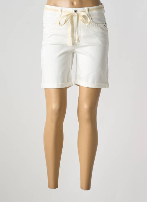 Bermuda blanc GEISHA pour femme