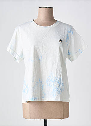 T-shirt stretch manches courtes bleu KILIBBI femme