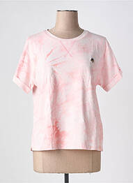T-shirt stretch manches courtes rose KILIBBI femme
