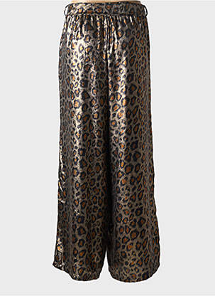 Pantalon large coupe fluide taille normale or RUE DES ABBESSES femme