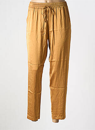 Pantalon droit taille élastique taille normale or PAKO LITTO femme