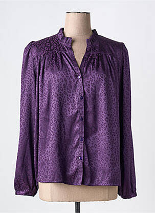 Chemisier violet RUE DES ABBESSES pour femme