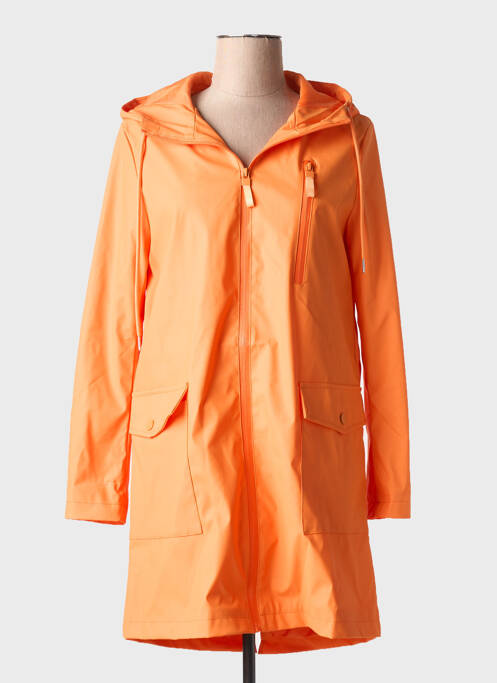 Imperméable orange FASCINATE pour femme