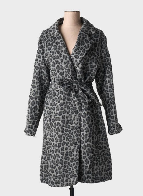 Manteau long gris NOUGAT pour femme