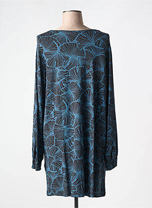 Robe courte manches longues manches longues bleu CISO femme