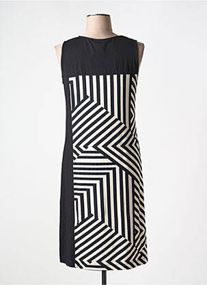Robe mi-longue sans manche sans manche noir EGATEX femme