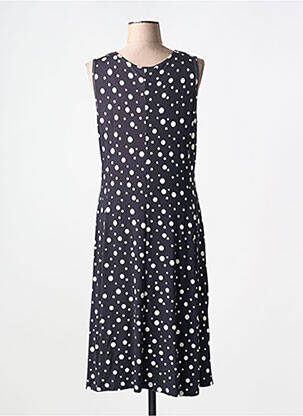Robe mi-longue sans manche sans manche noir YELLOW LABEL femme