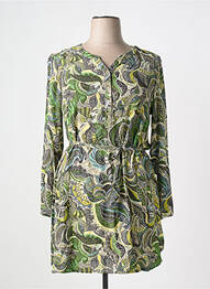 Robe courte manches longues manches longues vert CISO femme