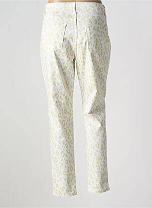 Pantalon slim tissage popeline taille normale blanc LCDN femme