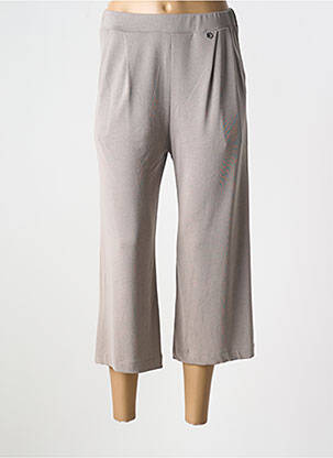 Pantacourt stretch taille normale gris SEE THE MOON femme