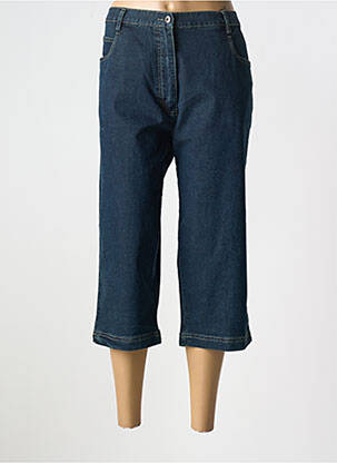 Pantacourt stretch taille normale bleu VALINO femme