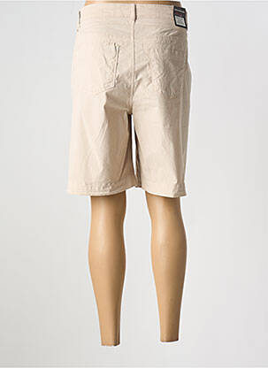 Bermuda tissage popeline taille normale beige ANNA MONTANA femme