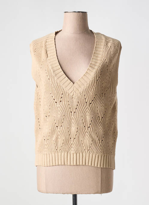 Pull beige MARBLE pour femme