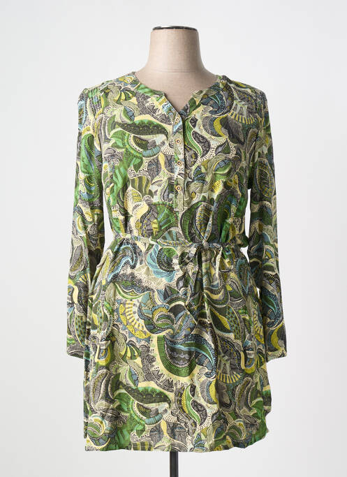 Robe courte vert CISO pour femme