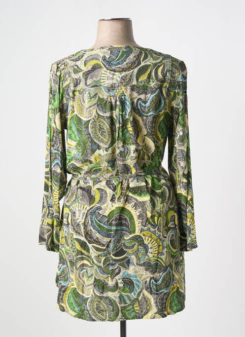 Robe courte vert CISO pour femme