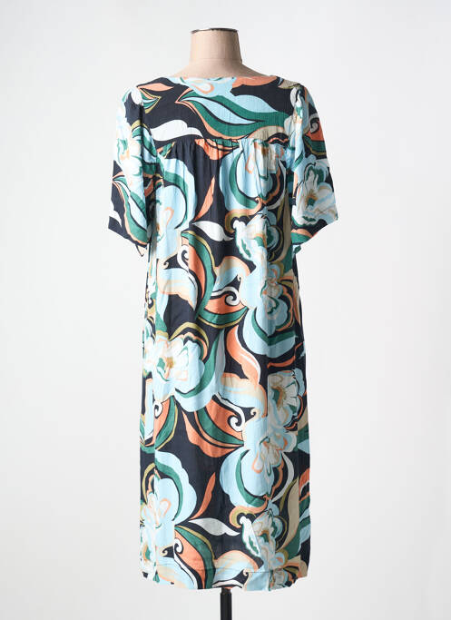 Robe mi-longue bleu CISO pour femme