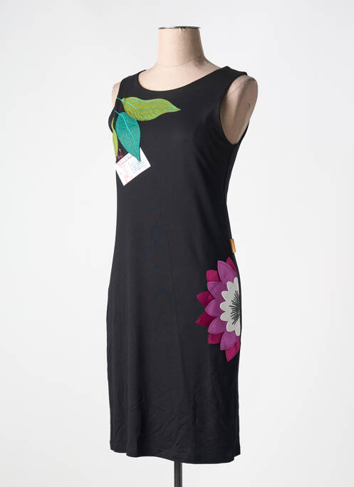 Robe mi-longue noir MAMATAYOE pour femme