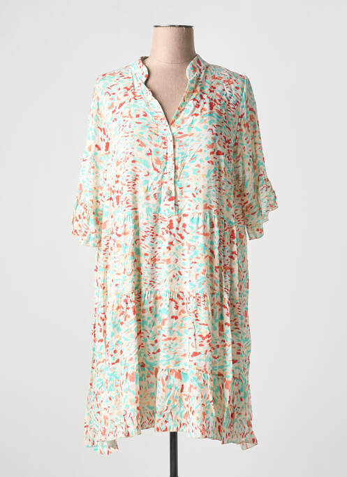 Robe mi-longue rouge QUATTRO pour femme