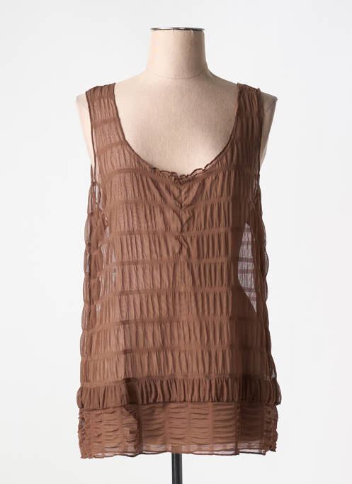 Top marron ENJOY pour femme