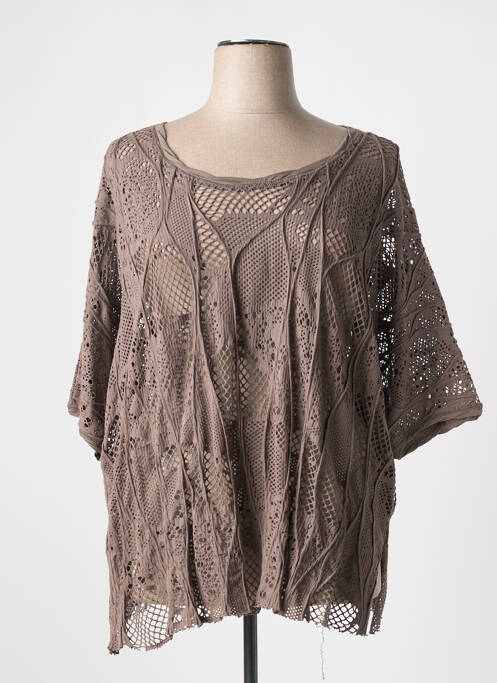 Top marron VETONO BE NATURAL pour femme