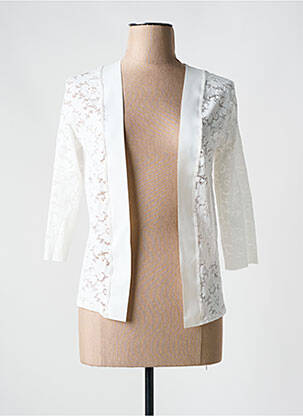 Gilet manches longues blanc PAIN DE SUCRE pour femme