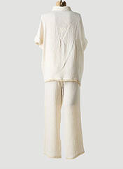 Ensemble pantalon beige VITAMINA pour femme seconde vue