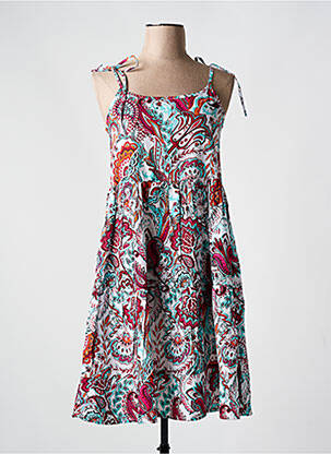 Robe mi-longue rouge VERDISSIMA pour femme