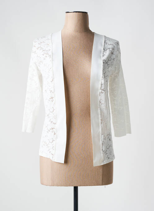 Gilet manches longues blanc PAIN DE SUCRE pour femme