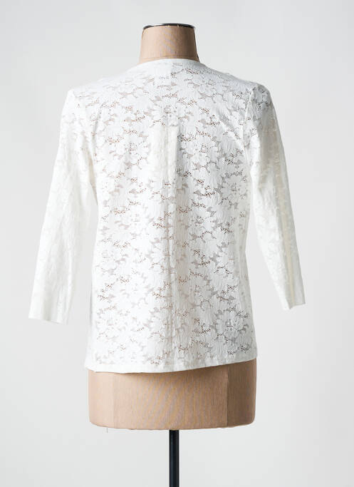 Gilet manches longues blanc PAIN DE SUCRE pour femme