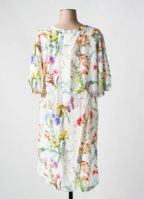 Robe mi-longue blanc LE CHAT pour femme