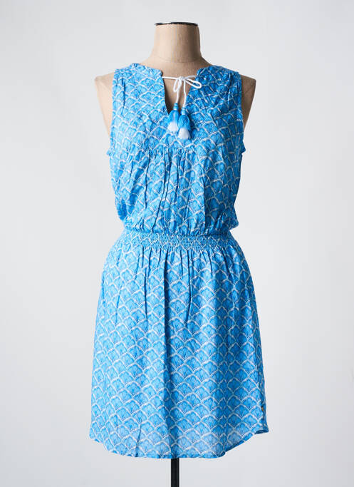 Robe mi-longue bleu HATLEY pour femme