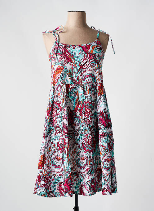 Robe mi-longue rouge VERDISSIMA pour femme