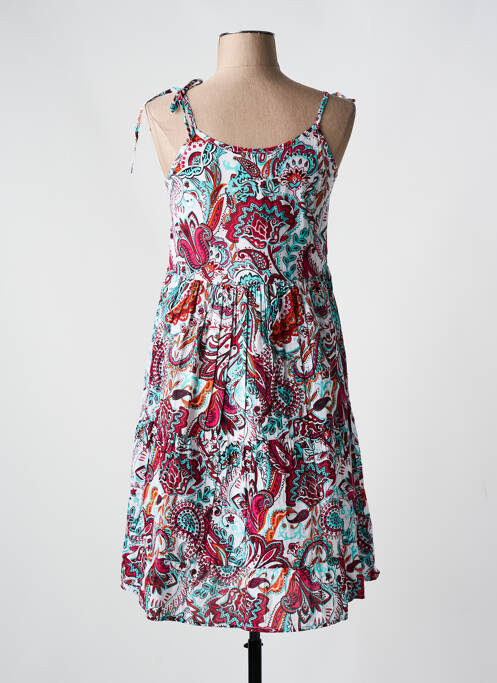 Robe mi-longue rouge VERDISSIMA pour femme