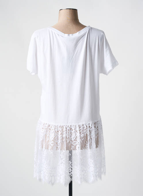 Tunique manches courtes blanc TWINSET pour femme