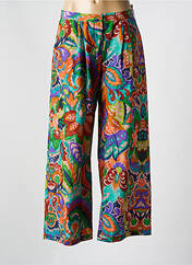 Pantalon large vert MARJOLAINE pour femme seconde vue