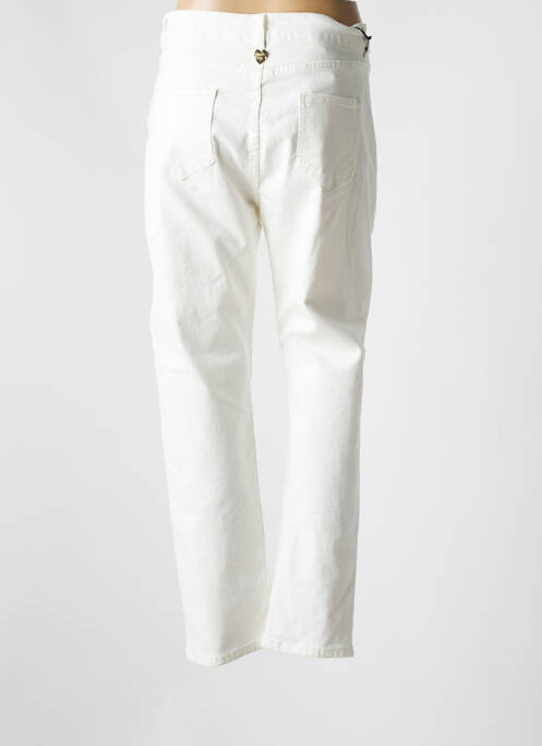 Jeans coupe droite blanc TWINSET pour homme