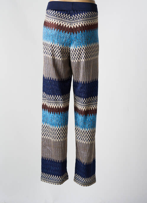 Pantalon droit bleu MILANO pour femme