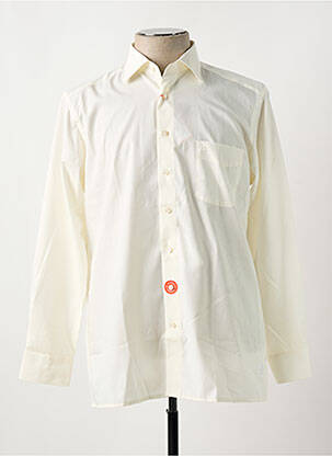 Chemise manches longues coupe cintrée jaune OLYMP homme