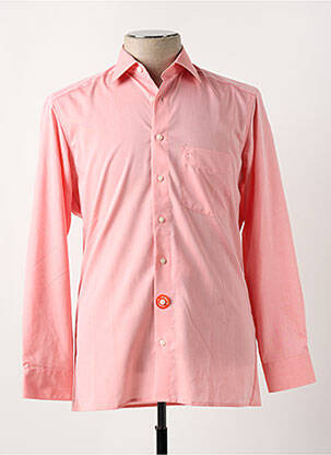 Chemise manches longues coupe cintrée rose OLYMP homme