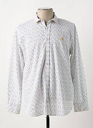 Chemise manches longues imprimé fantaisie blanc MCS homme