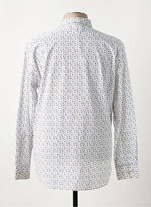 Chemise manches longues imprimé fantaisie blanc MCS homme