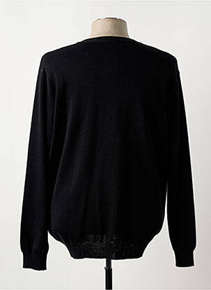 Gilet manches longues col v noir I.ODENA homme