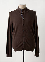 Gilet manches longues fermeture boutonnée sur le devant marron TOMMY HILFIGER homme