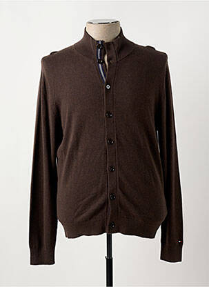 Gilet manches longues fermeture boutonnée sur le devant marron TOMMY HILFIGER homme