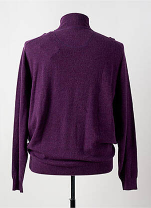 Pull stretch manches longues violet FYNCH-HATTON homme