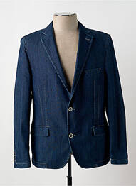 Blazer coupe cintrée bleu GRIFFE NOIRE homme