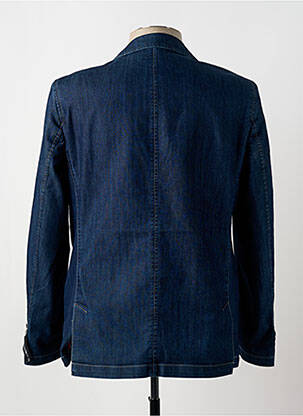 Blazer coupe cintrée bleu GRIFFE NOIRE homme