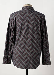 Chemise manches longues marron MCS pour homme seconde vue